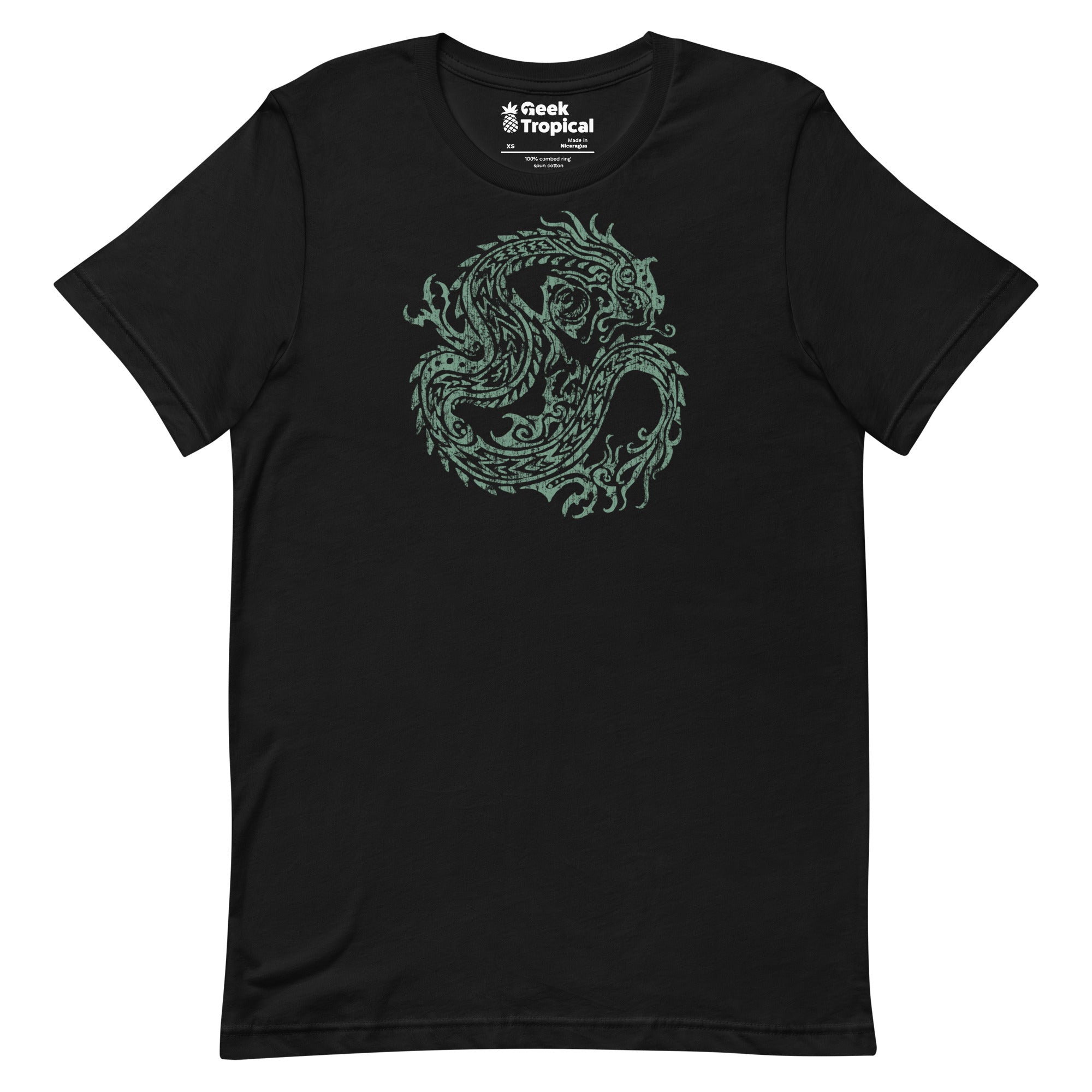 Ancient Dragon T-Shirt Geek Nerd Advertise to Meta Fantasy Prints FLOW DESC WRITING