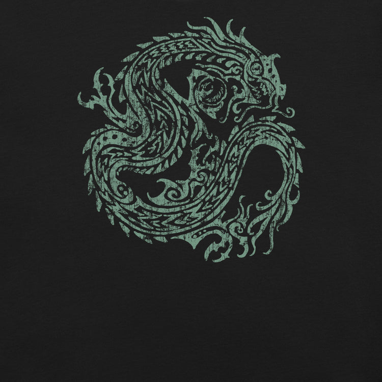 Ancient Dragon T-Shirt Geek Nerd Advertise to Meta Fantasy Prints FLOW DESC WRITING