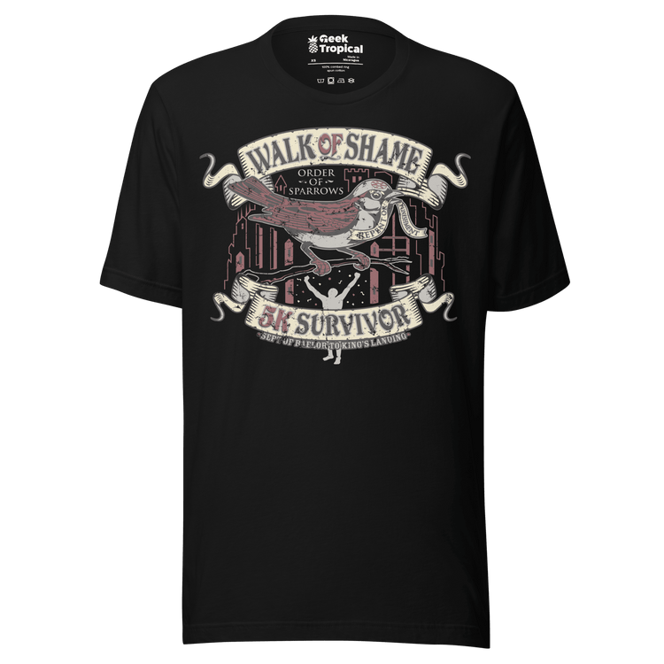 Walk of Shame T-Shirt Geek Nerd Advertise to Meta FLOW DESC WRITING Funny Prints