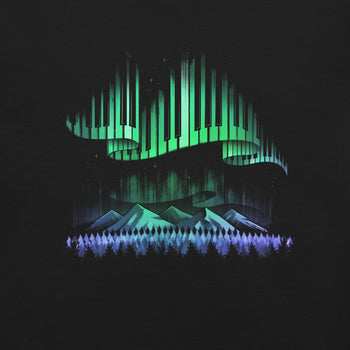 Aurora Borealis Song T-Shirt Geek Nerd Advertise to Meta Design by Tobe Fonseca FLOW DESC WRITING