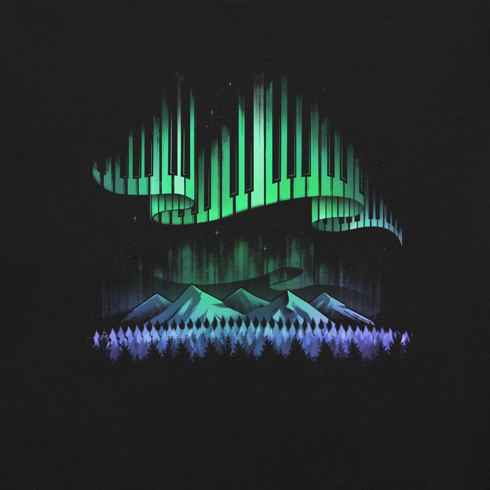 Aurora Borealis Song T-Shirt 2