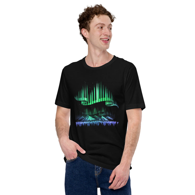 Aurora Borealis Song T-Shirt Geek Nerd Advertise to Meta Design by Tobe Fonseca FLOW DESC WRITING