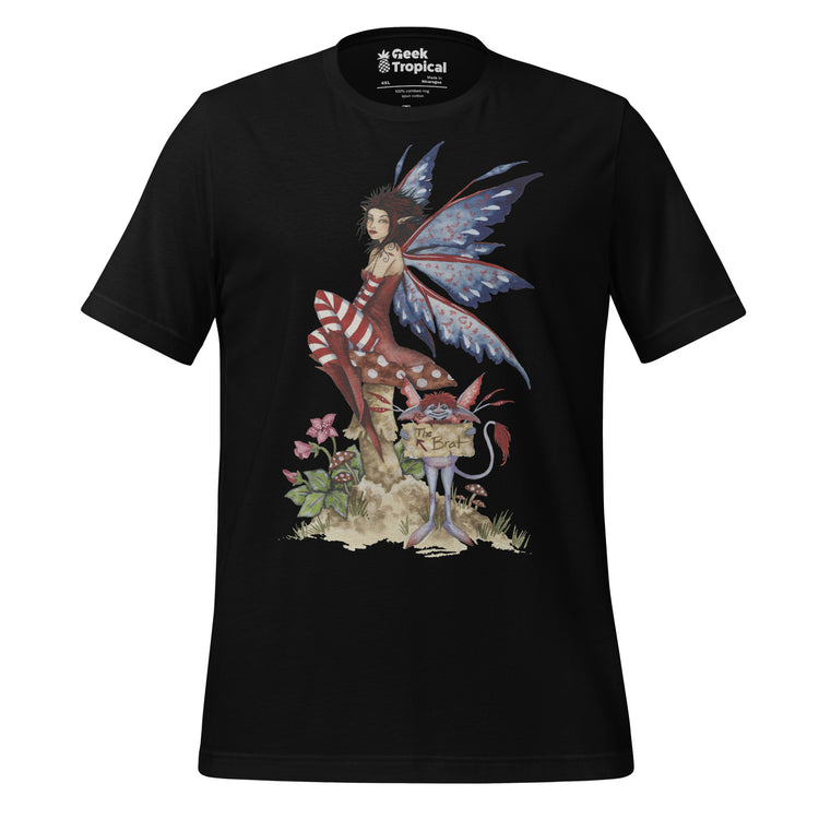 The Brat Fairy T-Shirt Geek Nerd Advertise to Meta Design by Amy Brown Fantasy Prints
