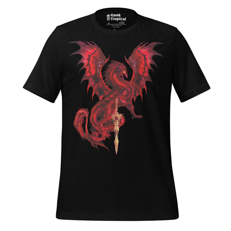 Dragonblade Bloodblade T-Shirt Geek Nerd Advertise to Meta Design by Ruth Thompson dnd & rpg print