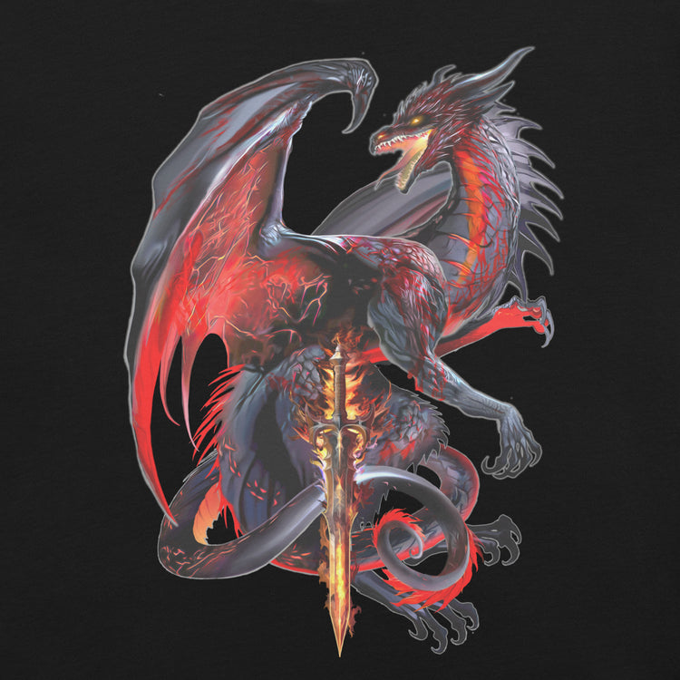 Dragonblade Widowblade T-Shirt Geek Nerd Advertise to Meta Design by Ruth Thompson dnd & rpg print