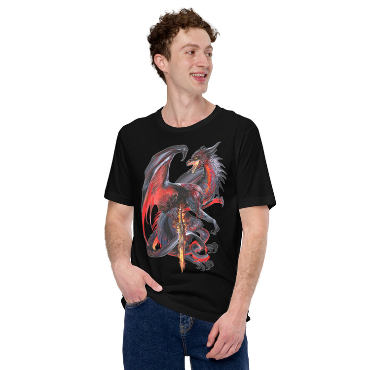 Dragonblade Widowblade T-Shirt Geek Nerd Advertise to Meta Design by Ruth Thompson dnd & rpg print