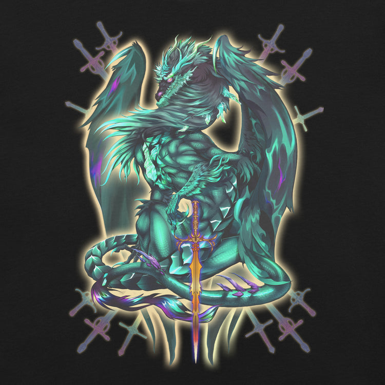 Dragonblade Terrablade T-Shirt Geek Nerd Advertise to Meta Design by Ruth Thompson Fantasy Prints