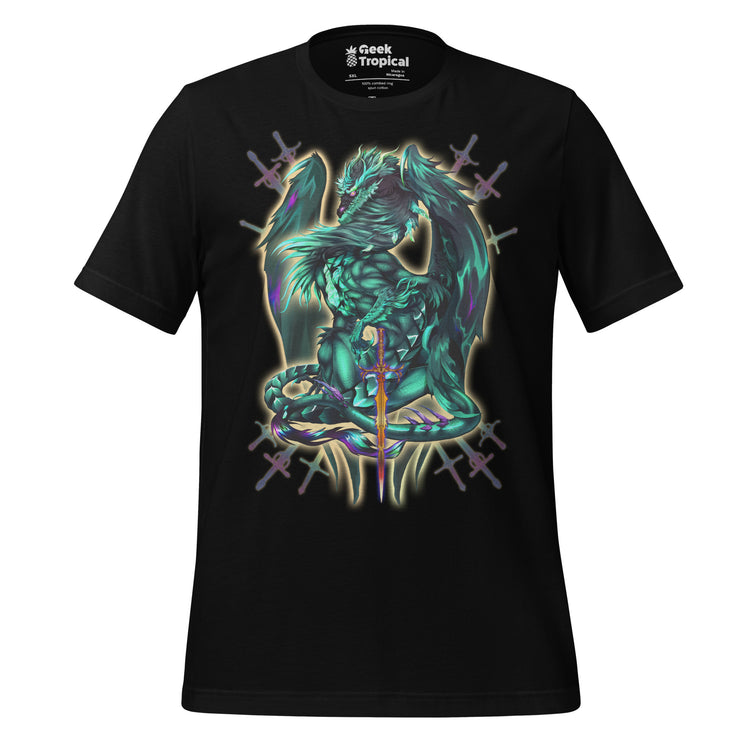 Dragonblade Terrablade T-Shirt Geek Nerd Advertise to Meta Design by Ruth Thompson Fantasy Prints