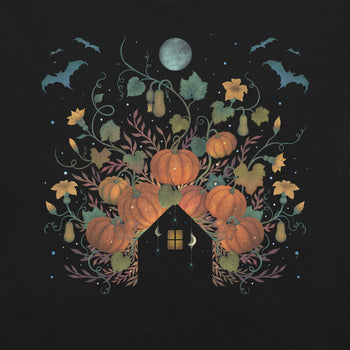 Pumpkin Rooftop T-Shirt Geek Nerd Advertise to Meta Botany Print Design by Episodic