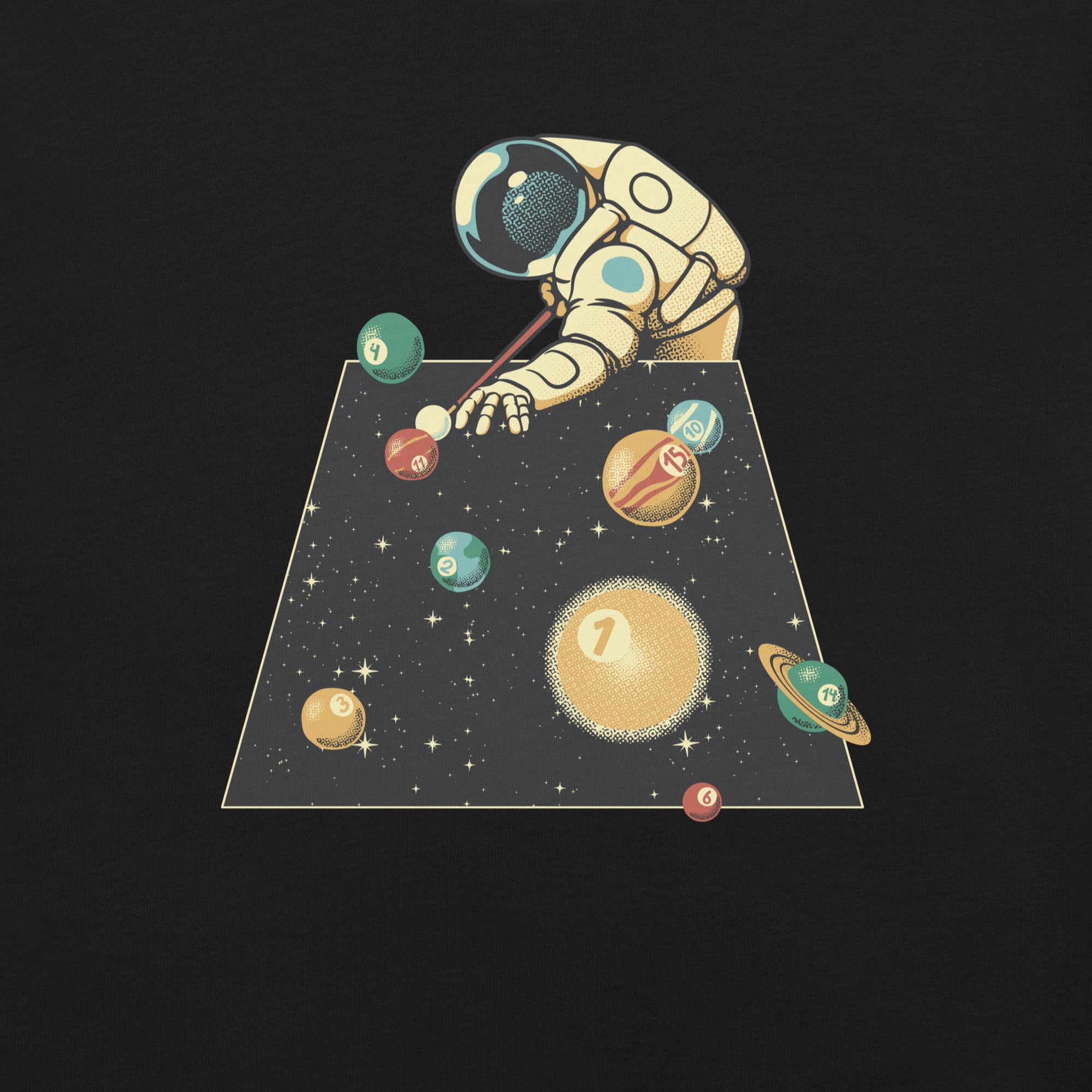 Billiard Ball Solar System T-Shirt 2