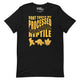 Processed Prehistoric Reptile Dinosaur Chicken Nuggets T-Shirt Geek Nerd Advertise to Meta Animal Patterns Design by Random Galaxy