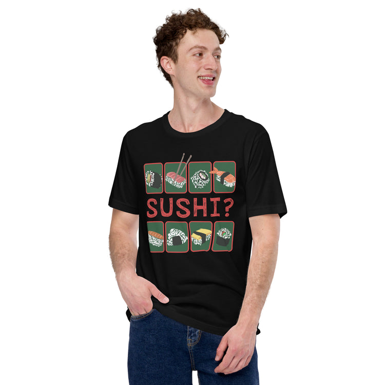 Sushi T-Shirt Geek Nerd Advertise to Meta Design by Claire Murphy Elle