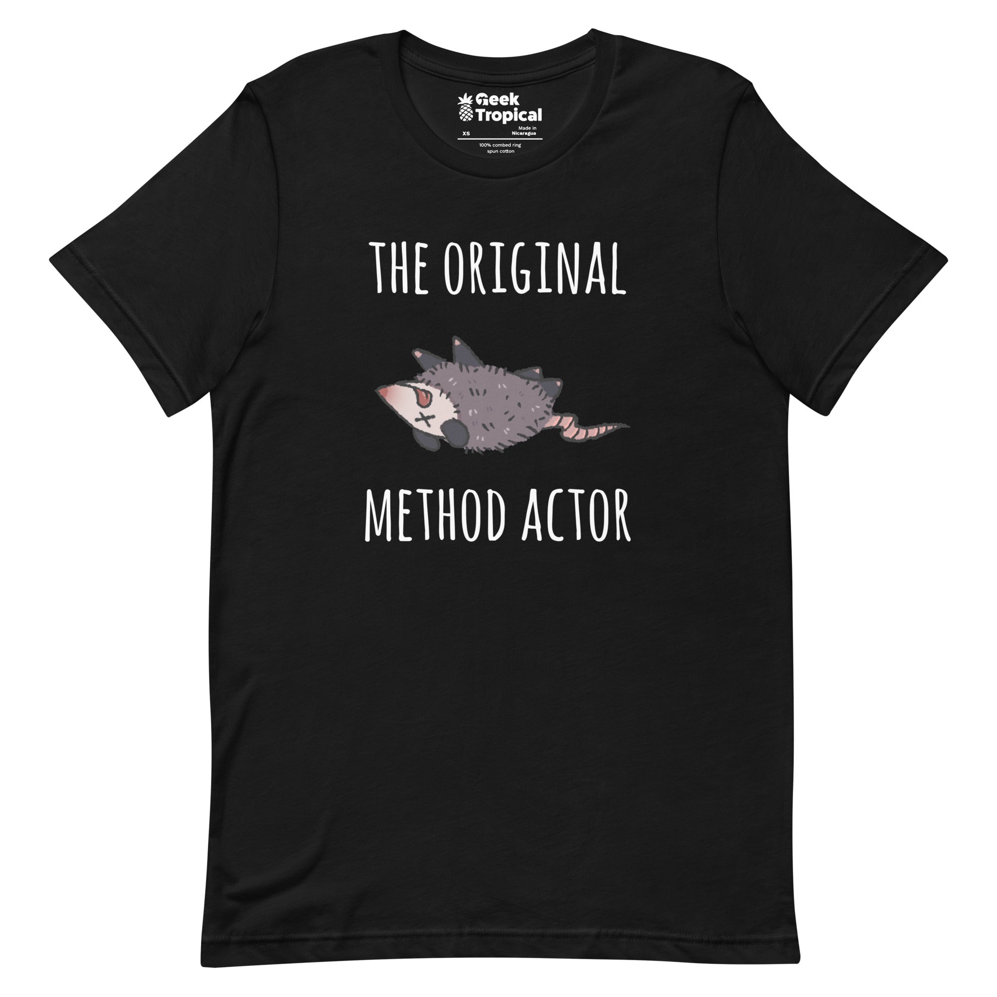 The Original Method Actor Possum T-Shirt Geek Nerd Advertise to Meta Animal Patterns Design by Ardi Tong