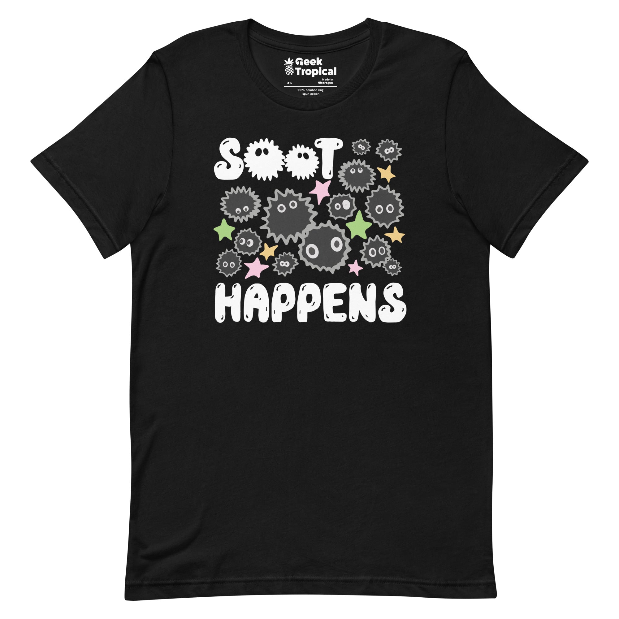 Soot Happens Sootsprites Anime T-Shirt Geek Nerd Advertise to Meta Anime Design by Heather Davenport