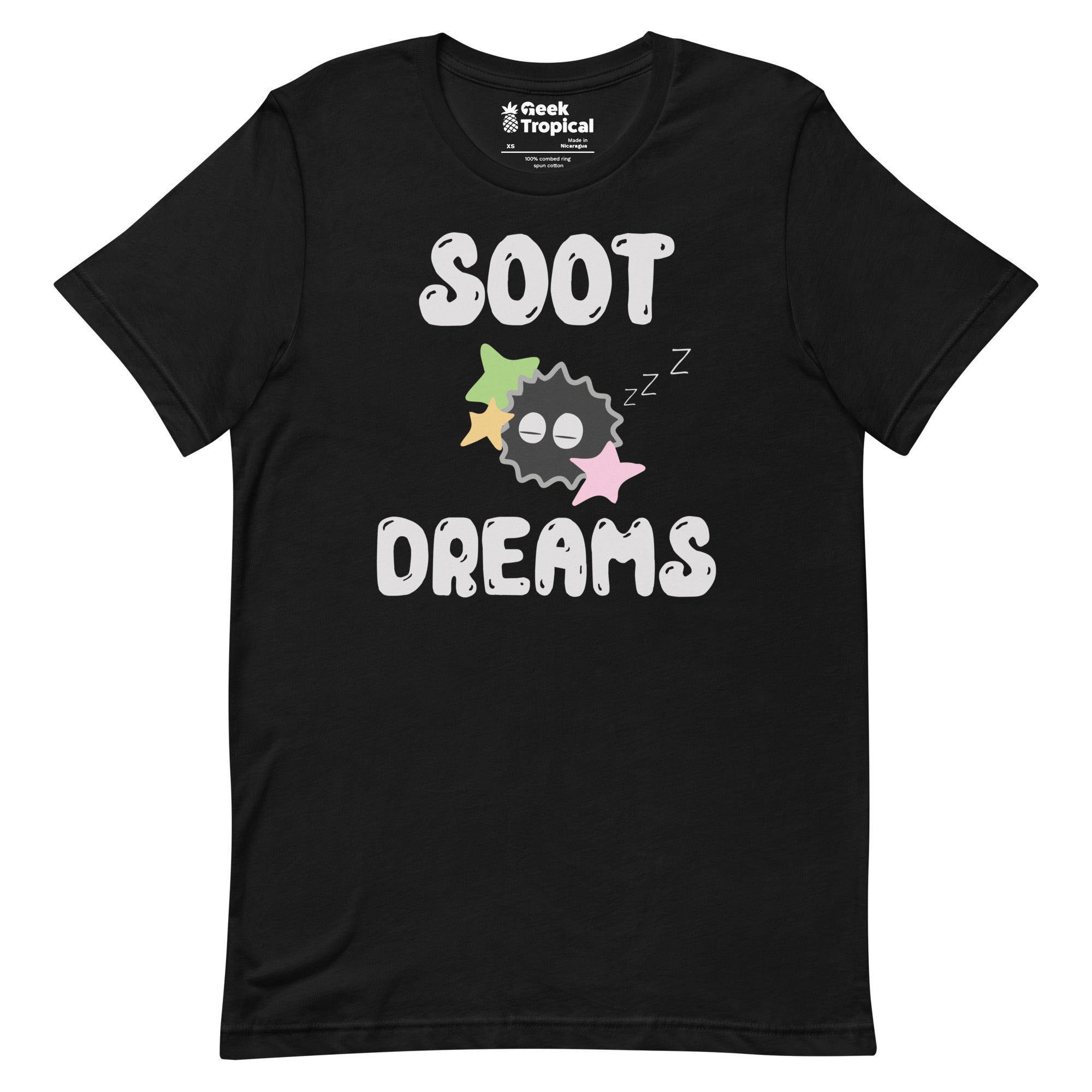 Sootdreams Sootsprite Anime T-Shirt Geek Nerd Advertise to Meta Anime Design by Heather Davenport