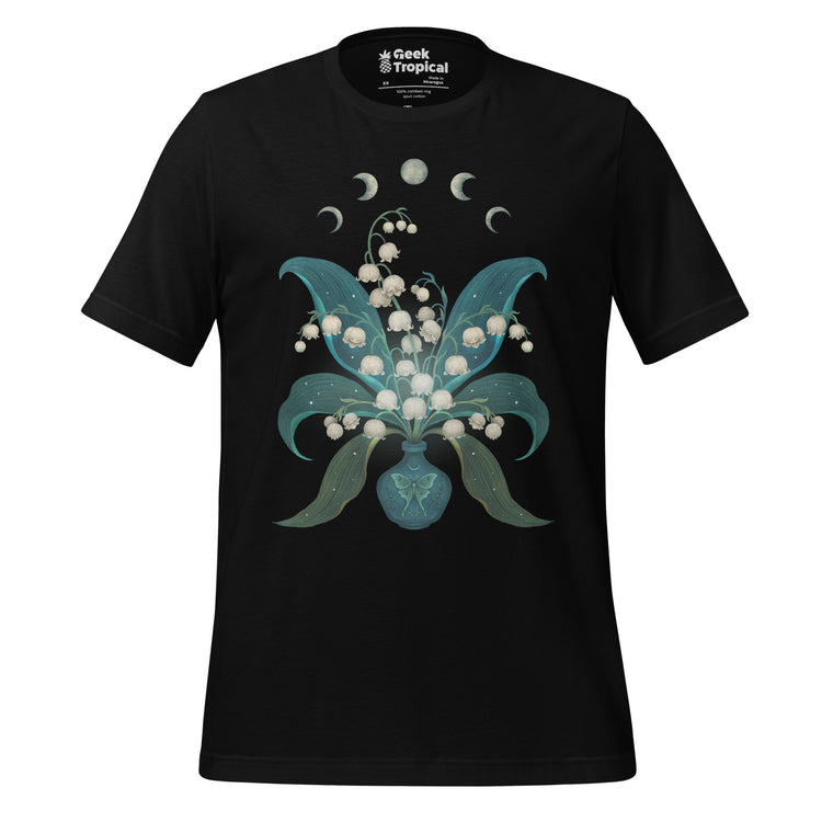 Lily Of The Valley T-Shirt Geek Nerd Advertise to Meta Botany Print Design by Episodic