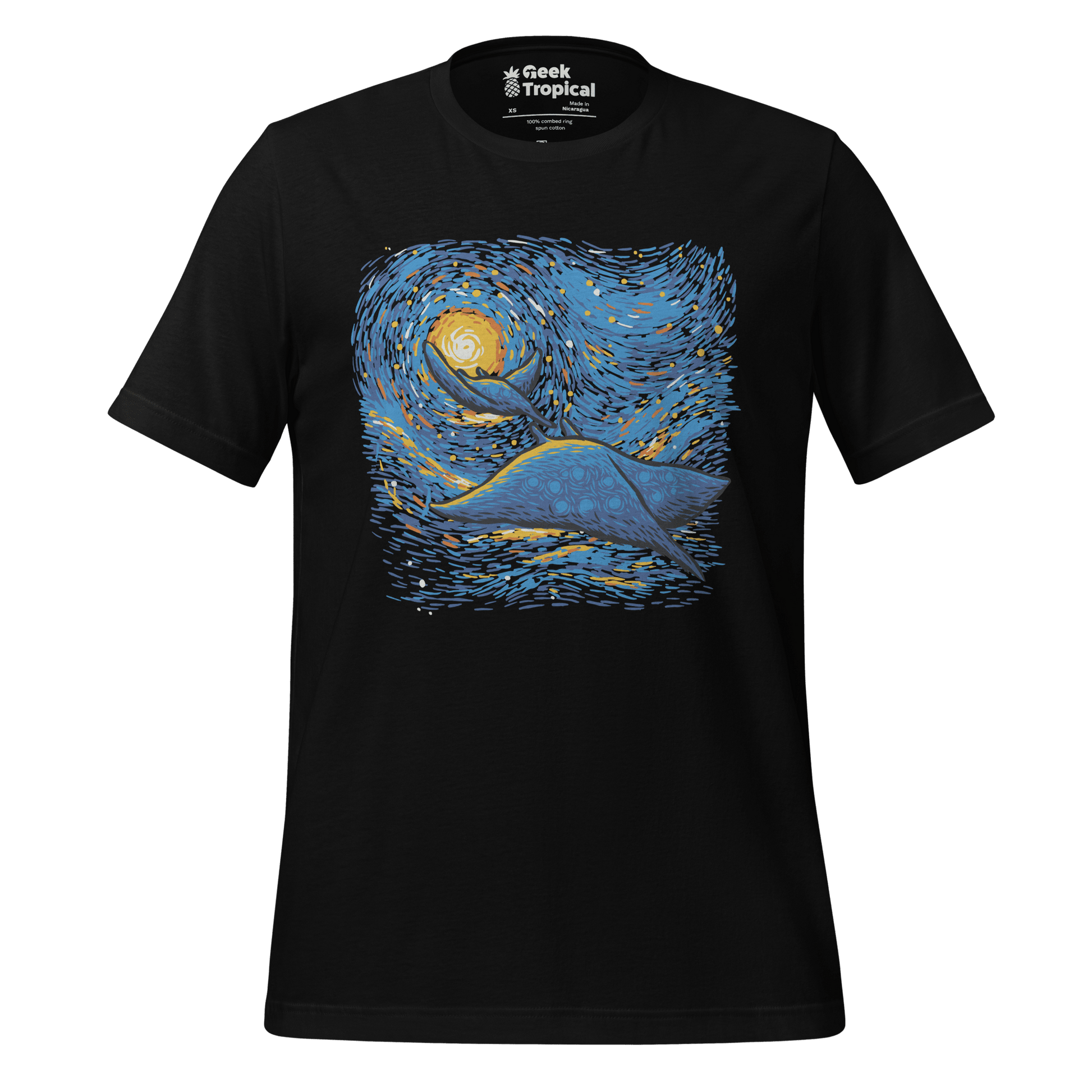 Starry Sky Sea Manta Ray T-Shirt 4