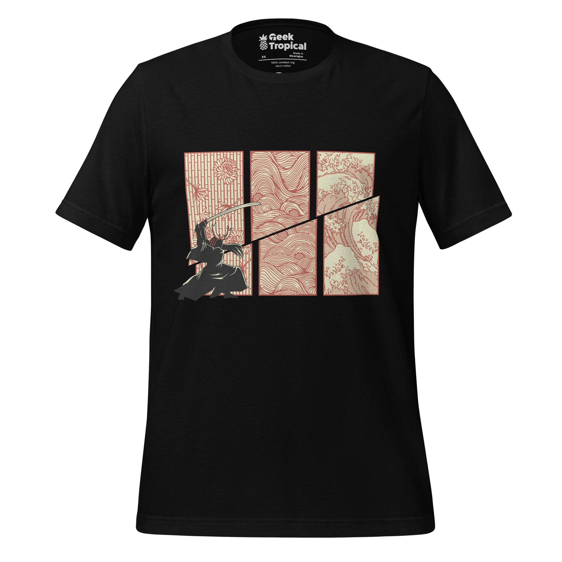 Japanese Samurai Kanagawa Wave T-Shirt 4