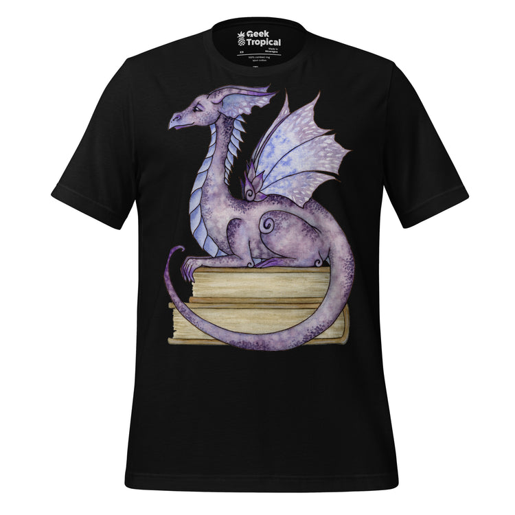 Dragon Story Time T-Shirt Geek Nerd Advertise to Meta Book Prints Design by Amy Brown