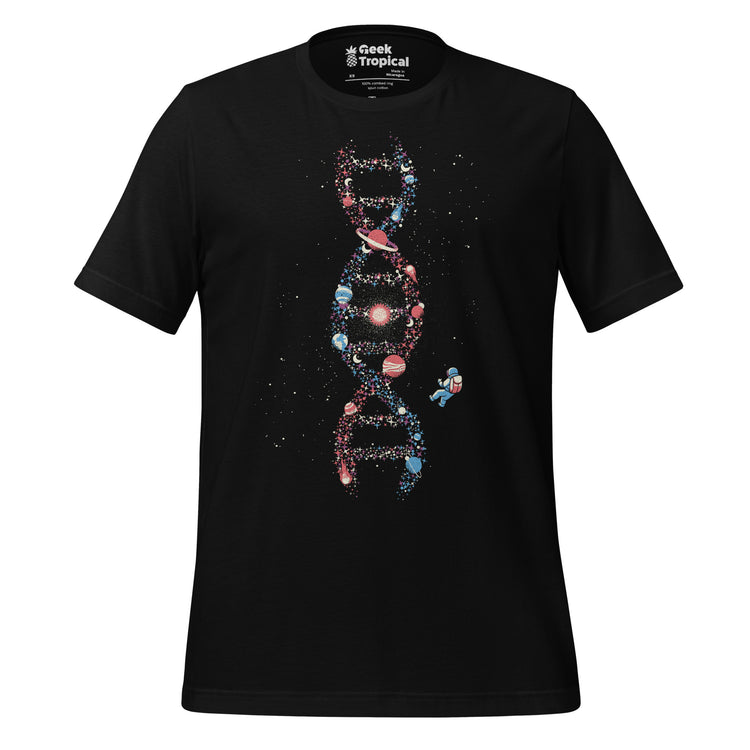 DNA Galaxy T-Shirt Geek Nerd Advertise to Meta Design by Tobe Fonseca FLOW DESC WRITING