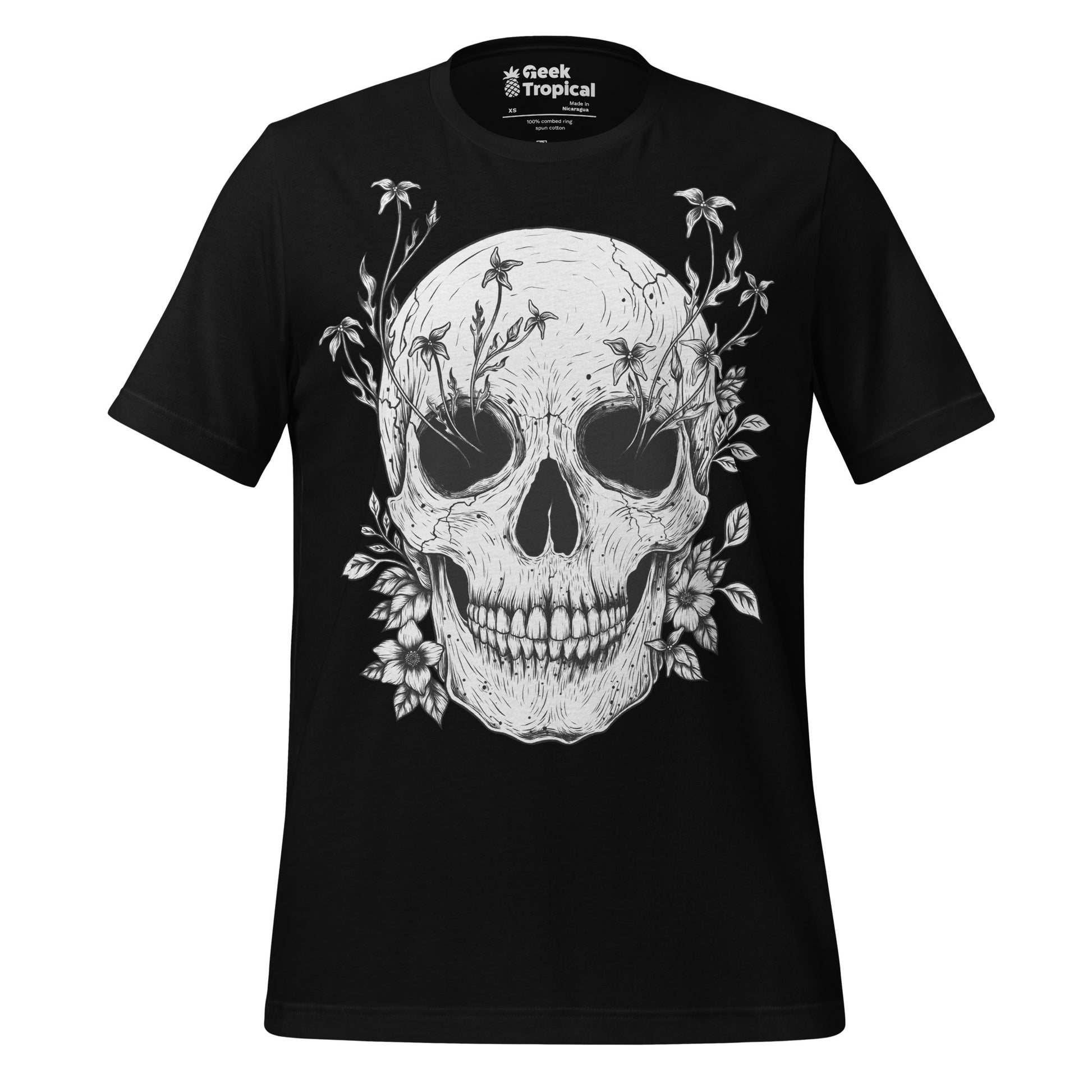 Floral Skull T-Shirt 4