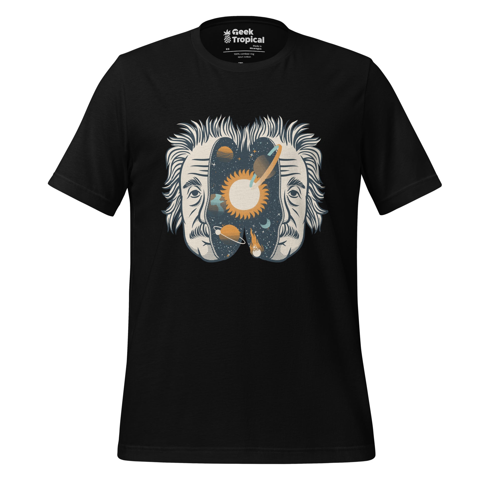 Albert Einstein Head Universe T-Shirt 4
