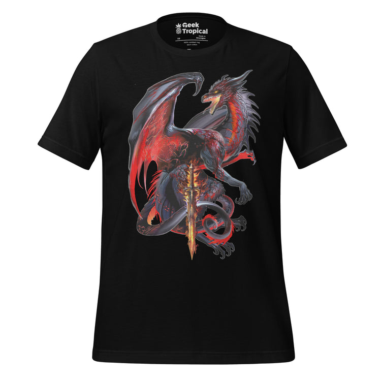Dragonblade Widowblade T-Shirt Geek Nerd Advertise to Meta Design by Ruth Thompson dnd & rpg print