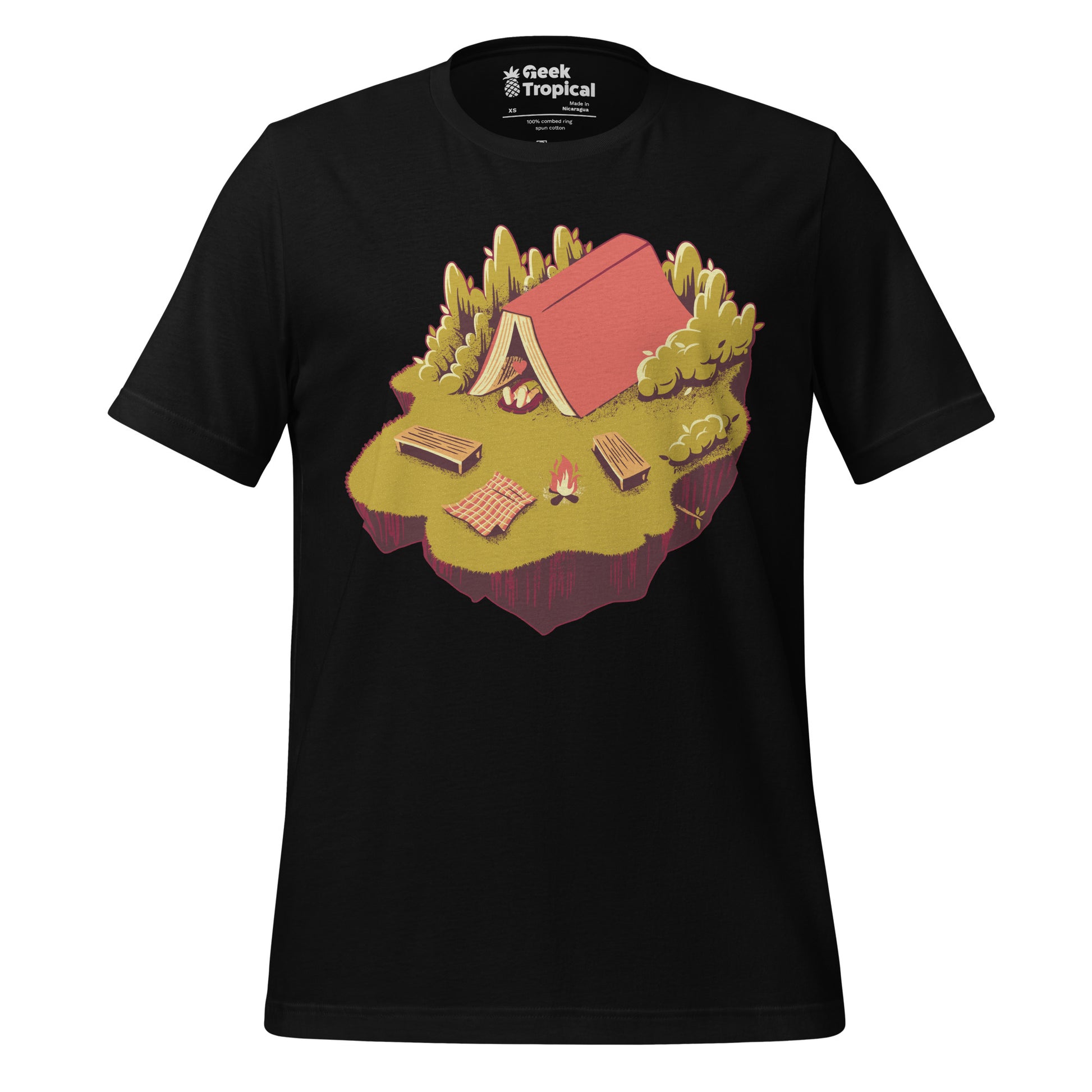 Camping with a Book T-Shirt 4