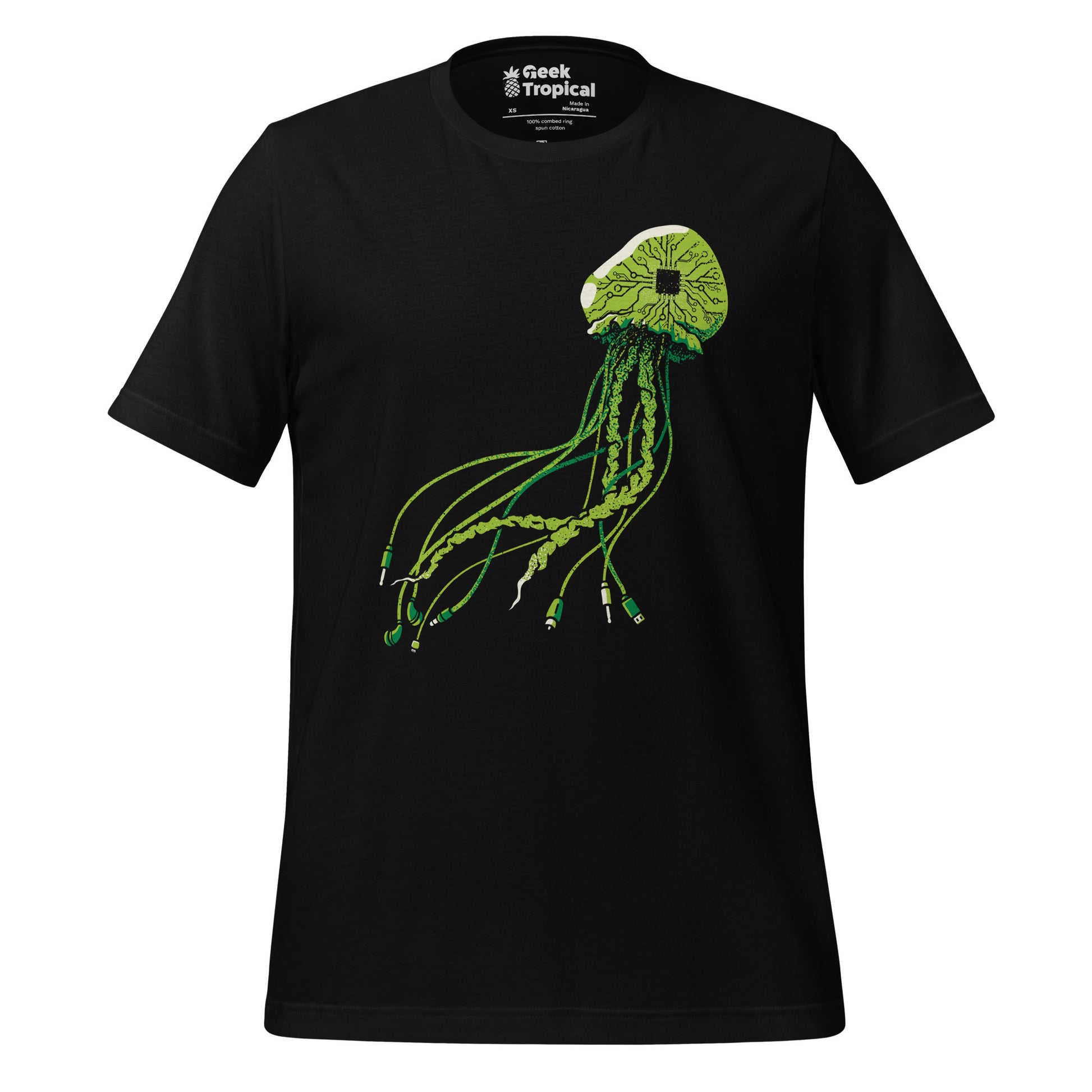 Jellyfish Computer Chip T-Shirt 4