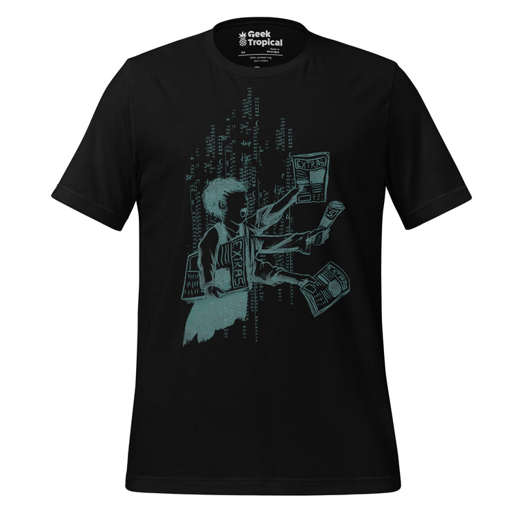 Extra Extra Extra T-Shirt Geek Nerd Advertise to Meta Book Prints Design by Tobe Fonseca