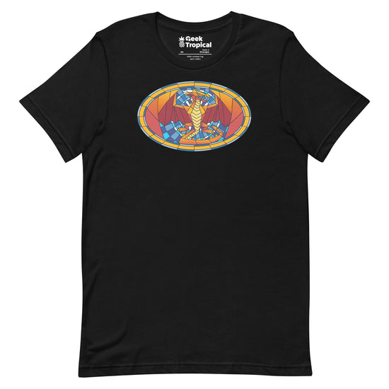 Nerdy Dragon Stained Glass T-Shirt