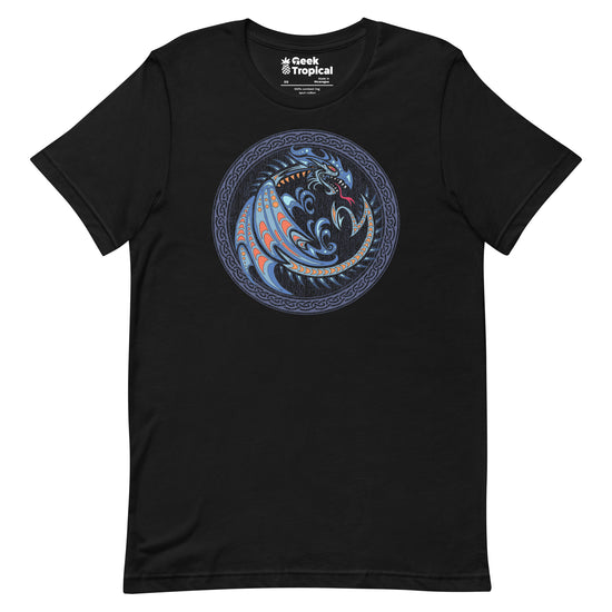 Nerdy Tribal Dragon Crest T-Shirt