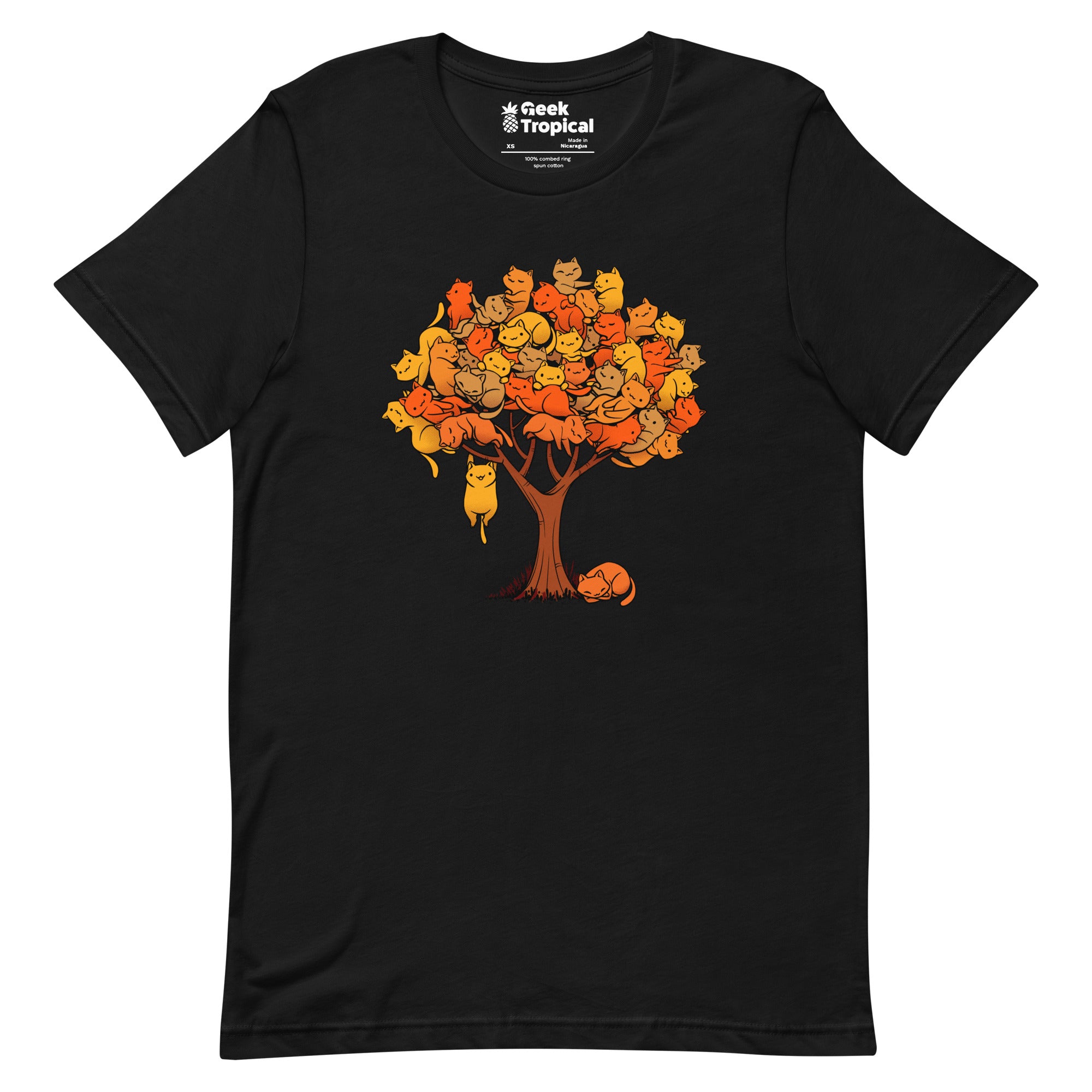 Autumn Cat Tree T-Shirt 1