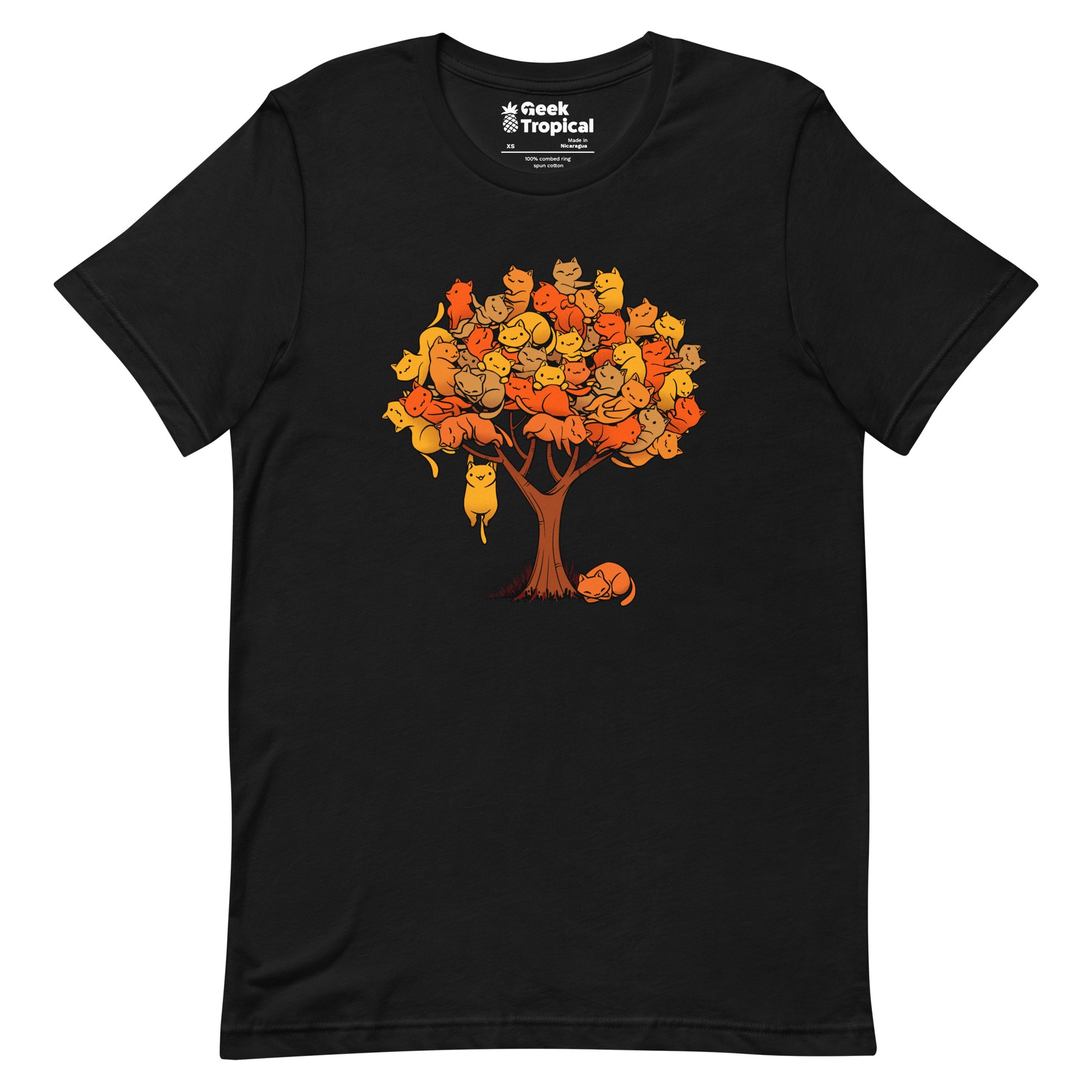 Autumn Cat Tree T-Shirt 1