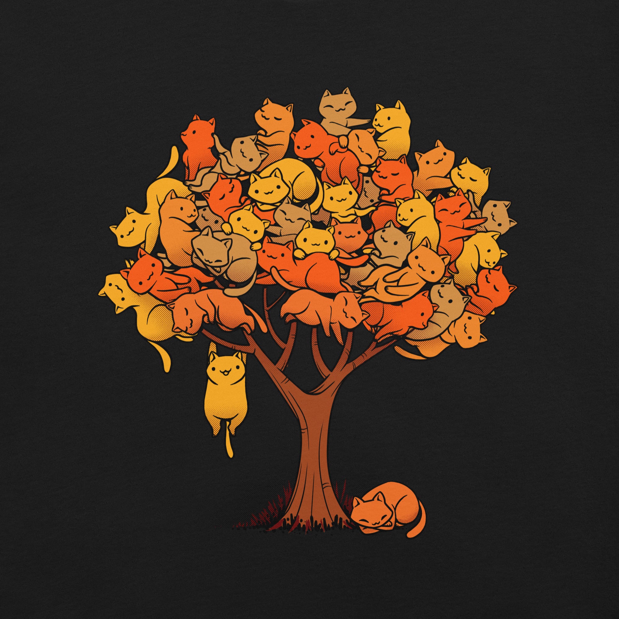 Autumn Cat Tree T-Shirt 2
