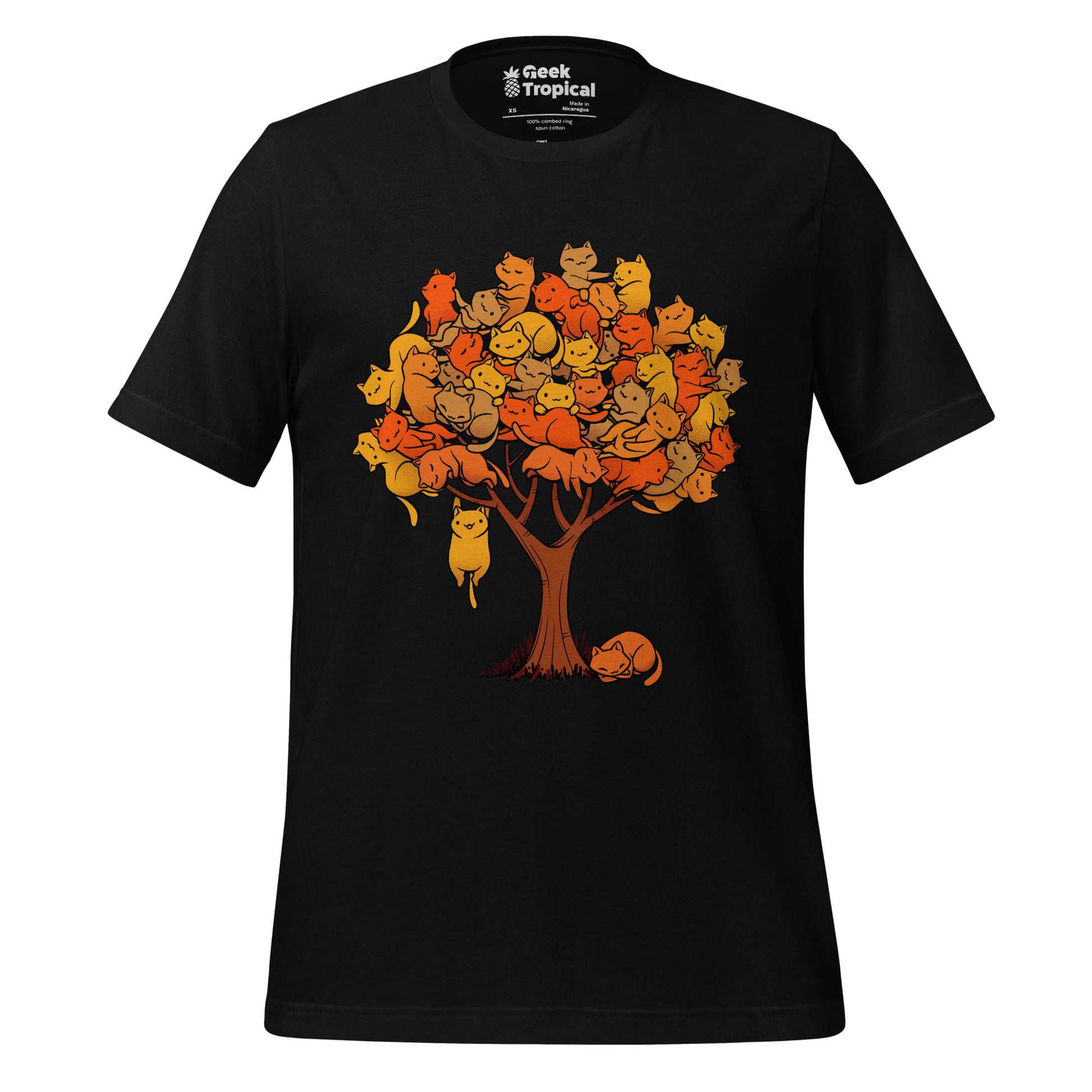 Autumn Cat Tree T-Shirt 4