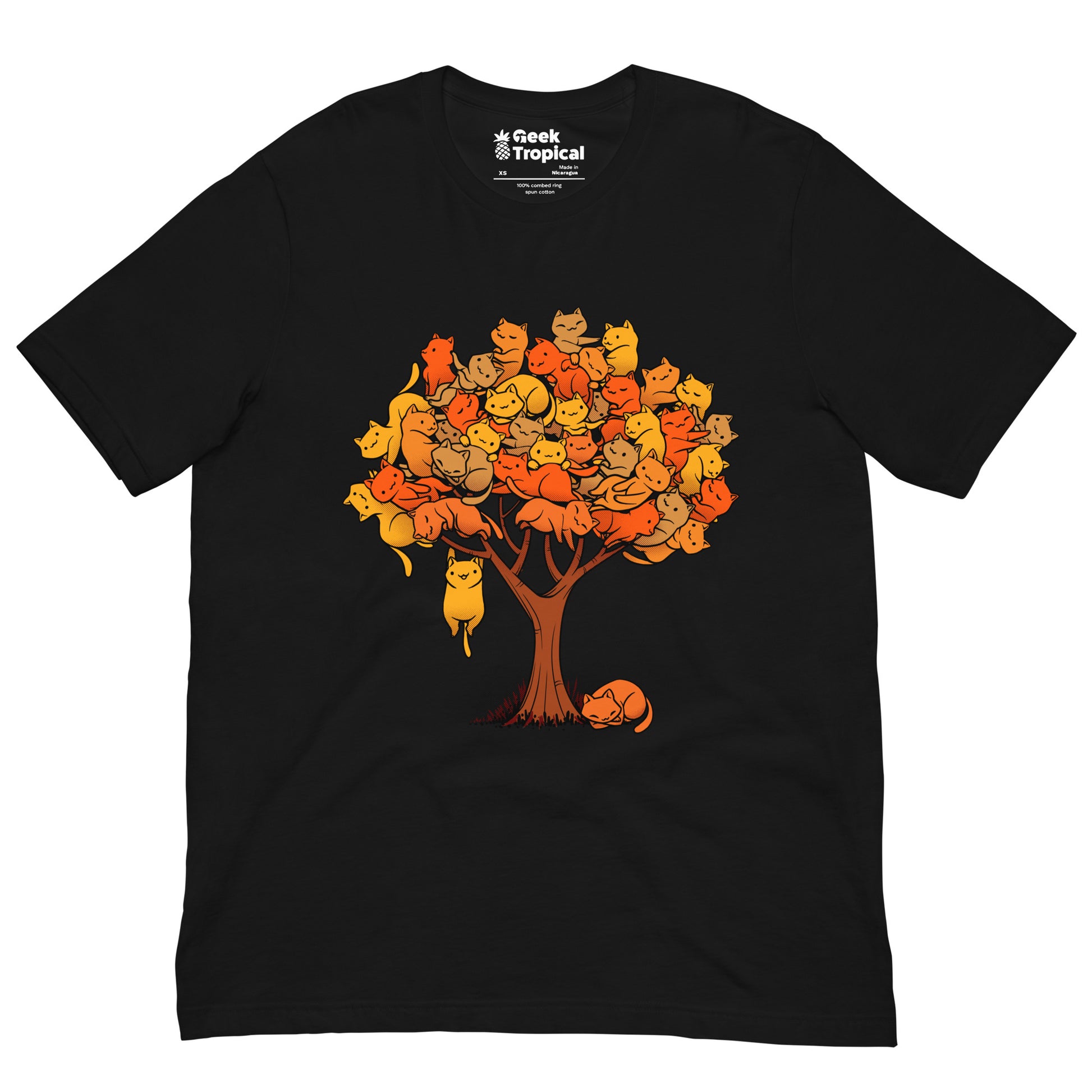 Autumn Cat Tree T-Shirt 7
