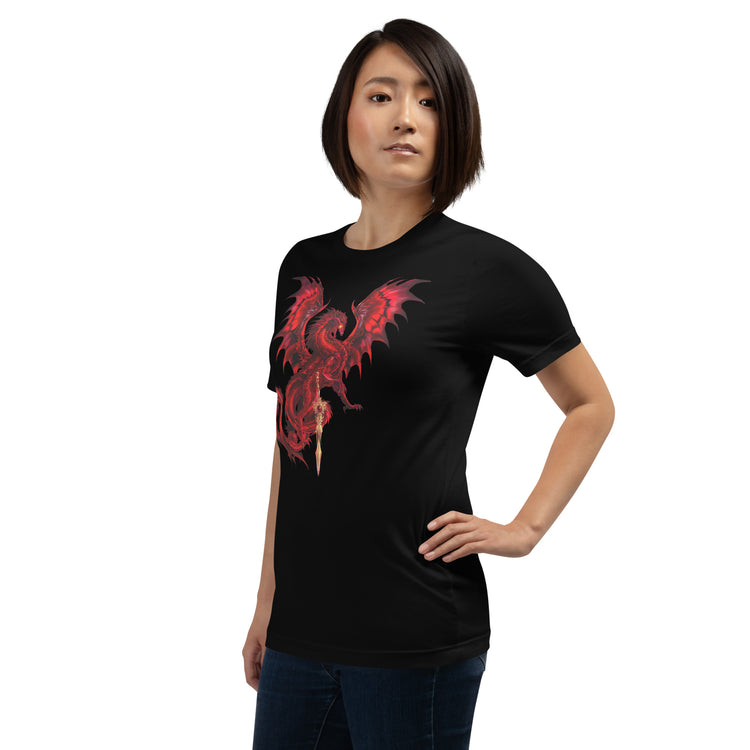 Dragonblade BLOODBLADE T-Shirt Geek Nerd Advertise to Meta Design by Ruth Thompson Fantasy Prints