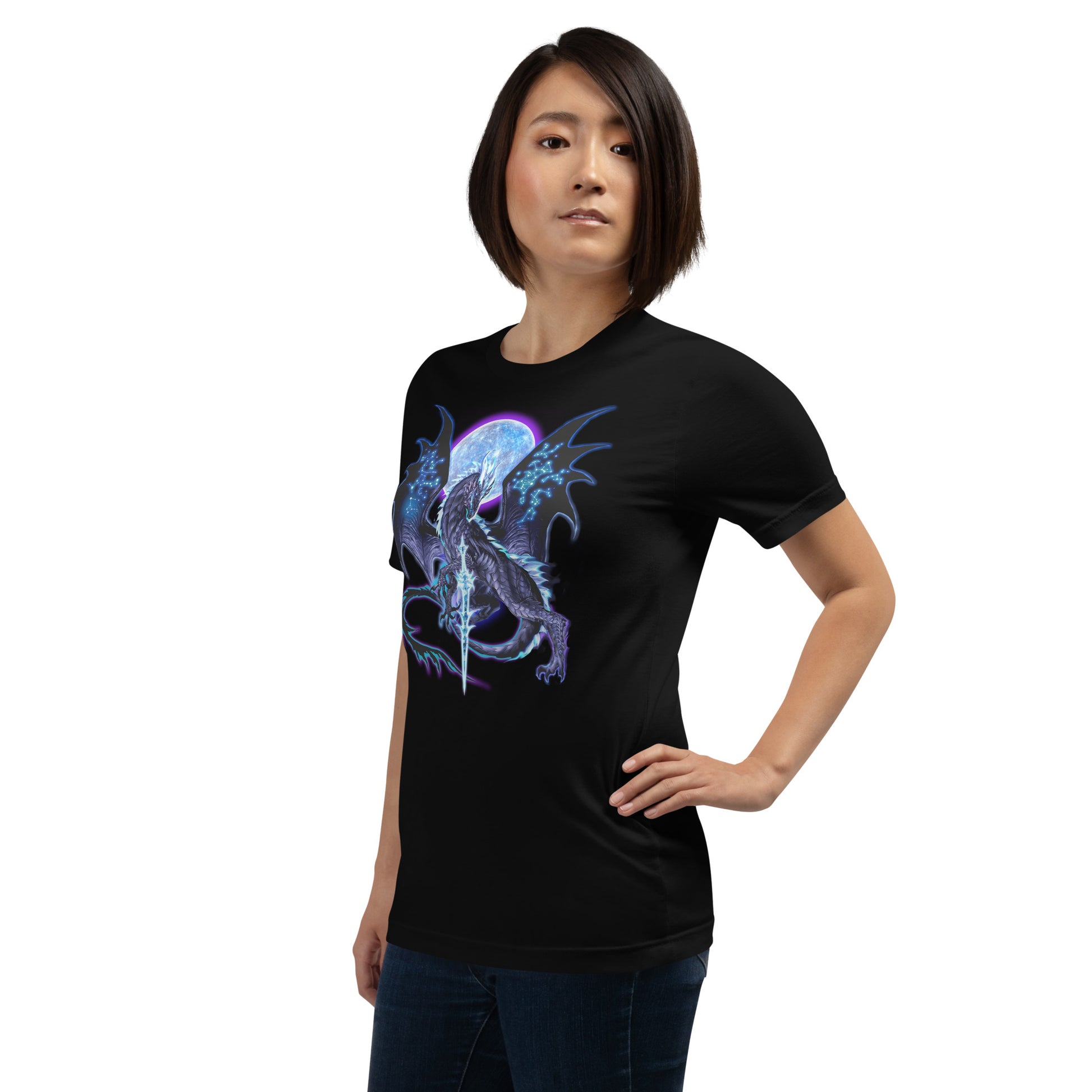 Dragonblade NIGHTBLADE T-Shirt Geek Nerd Advertise to Meta Design by Ruth Thompson dnd & rpg print