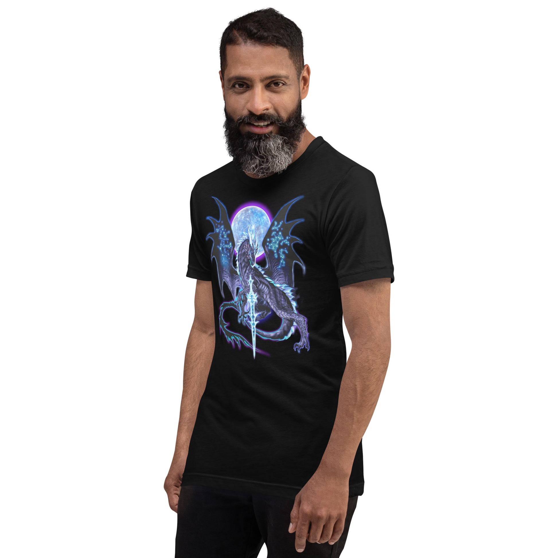 Dragonblade NIGHTBLADE T-Shirt Geek Nerd Advertise to Meta Design by Ruth Thompson dnd & rpg print