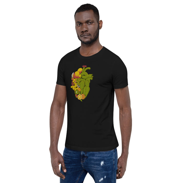 Tropical Heart T-Shirt Geek Nerd Advertise to Meta Botany Print Design by Tobe Fonseca