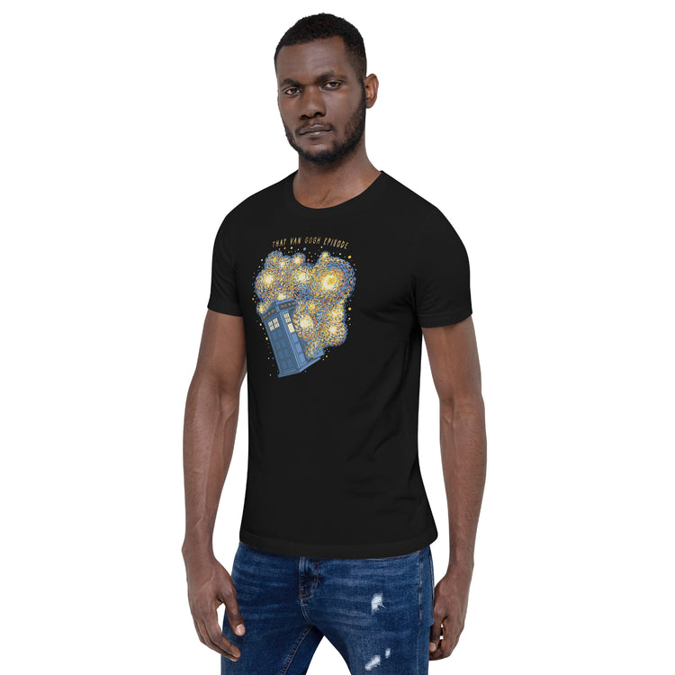 Travel Time Van Gogh Episode T-Shirt Geek Nerd Advertise to Meta Design by Tobe Fonseca FLOW DESC WRITING