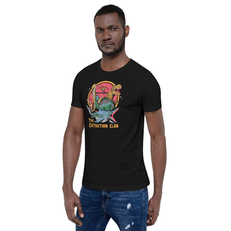 The Extinction Club T-Shirt Geek Nerd Advertise to Meta Design by Tobe Fonseca dinosaur print