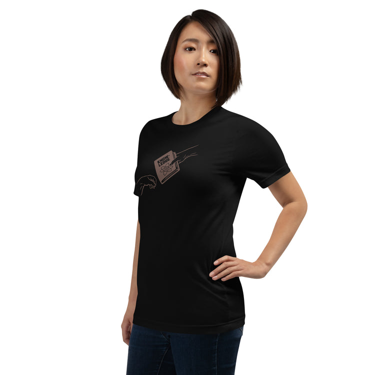 The Book's Creation T-Shirt Geek Nerd Advertise to Meta Book Prints Design by Tobe Fonseca