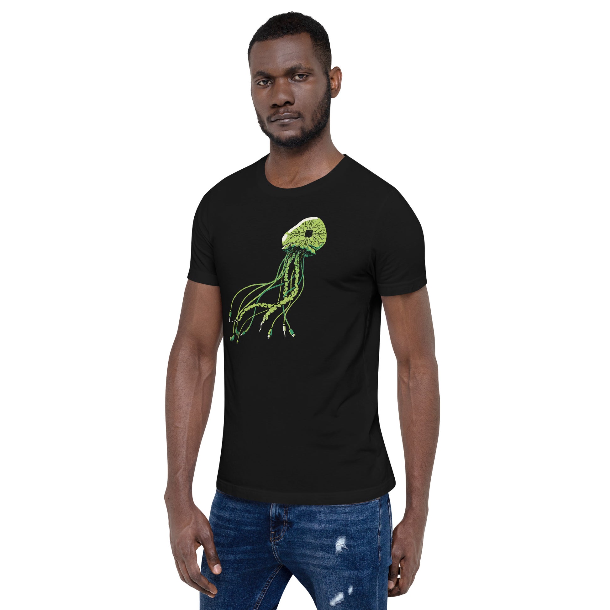 Jellyfish Computer Chip T-Shirt 6