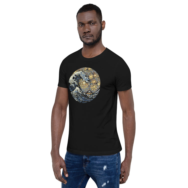 Kanagawa Wave The Starry Night T-Shirt Geek Nerd Advertise to Meta Design by Tobe Fonseca FLOW DESC WRITING