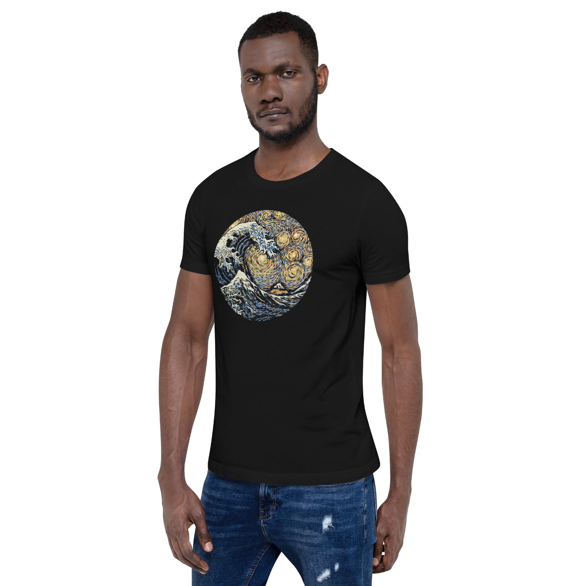 Kanagawa Wave The Starry Night T-Shirt 6