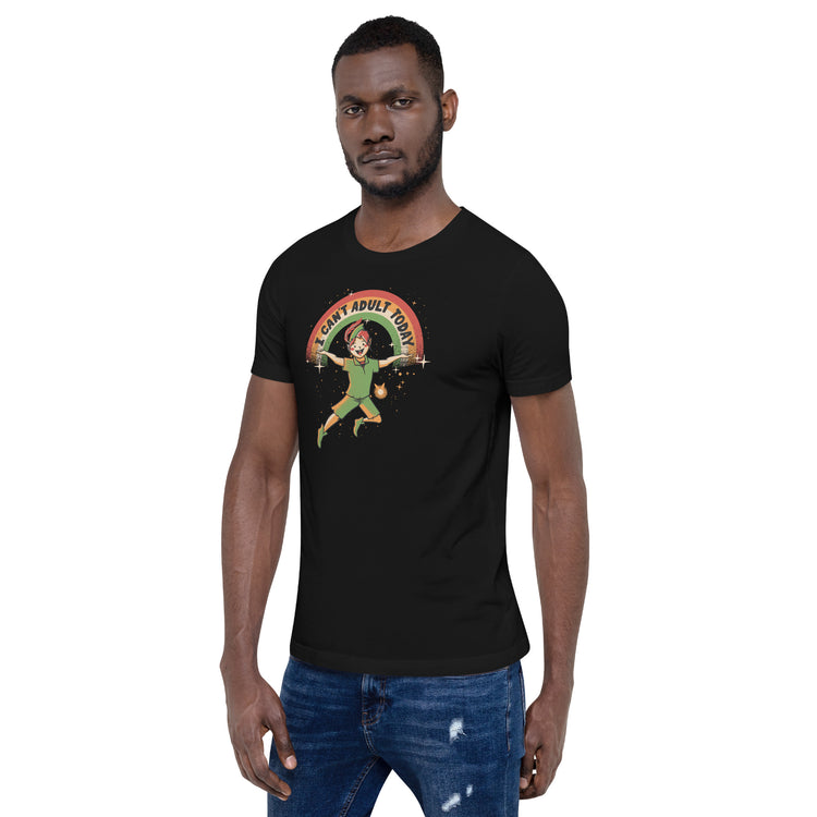 I Can't Adult Today Dark Tone T-Shirt Geek Nerd Advertise to Meta Design by Tobe Fonseca FLOW DESC WRITING