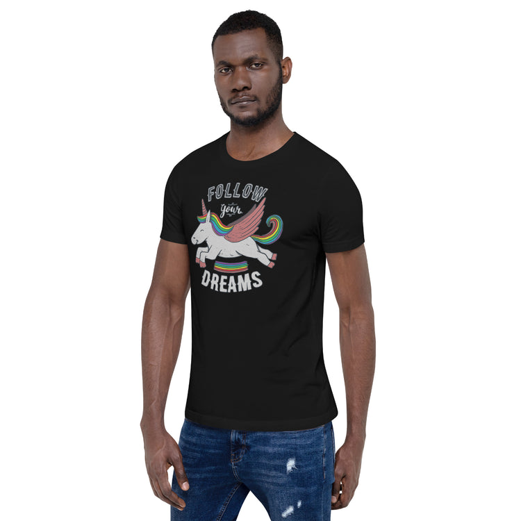 Follow Your Dreams T-Shirt Geek Nerd Advertise to Meta Design by Tobe Fonseca FLOW DESC WRITING