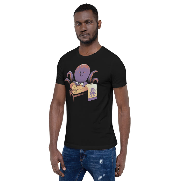 Cupping Therapy Octopus Massage T-Shirt Geek Nerd Advertise to Meta Animal Patterns Design by Tobe Fonseca